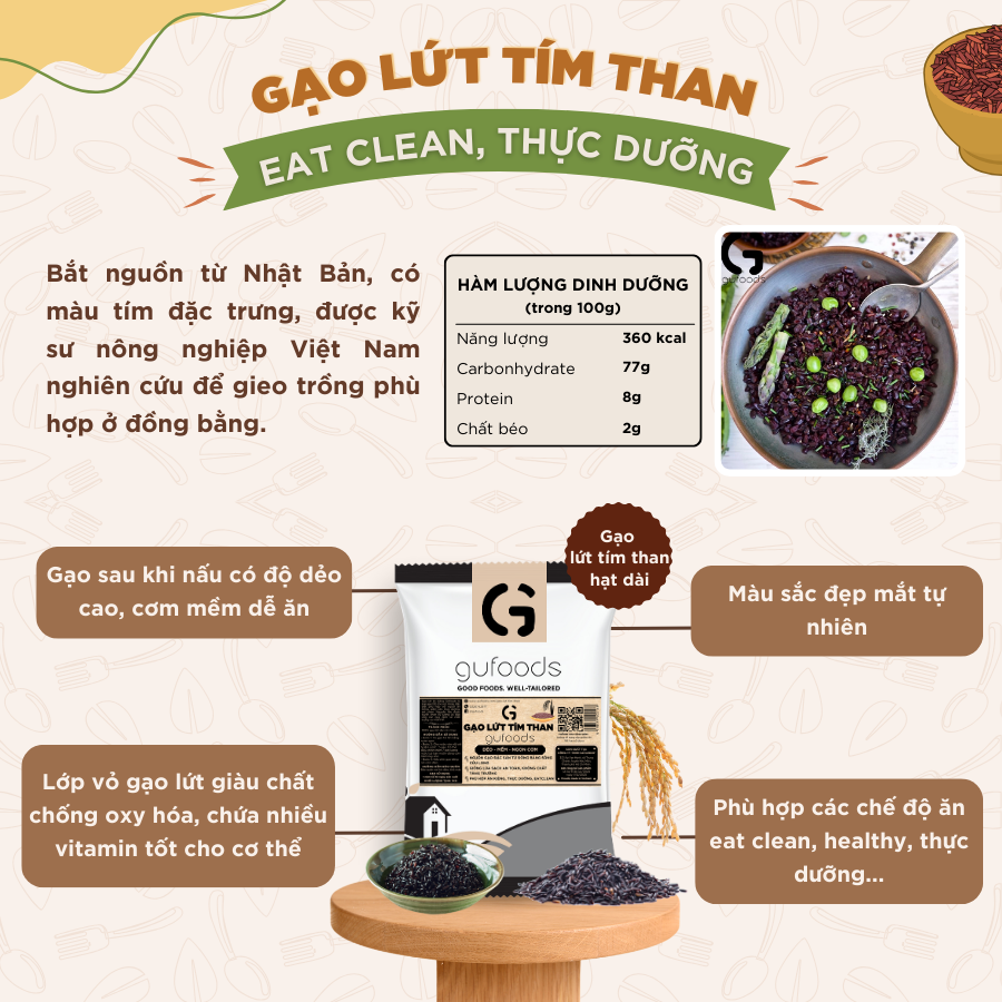 Gạo lứt tím than