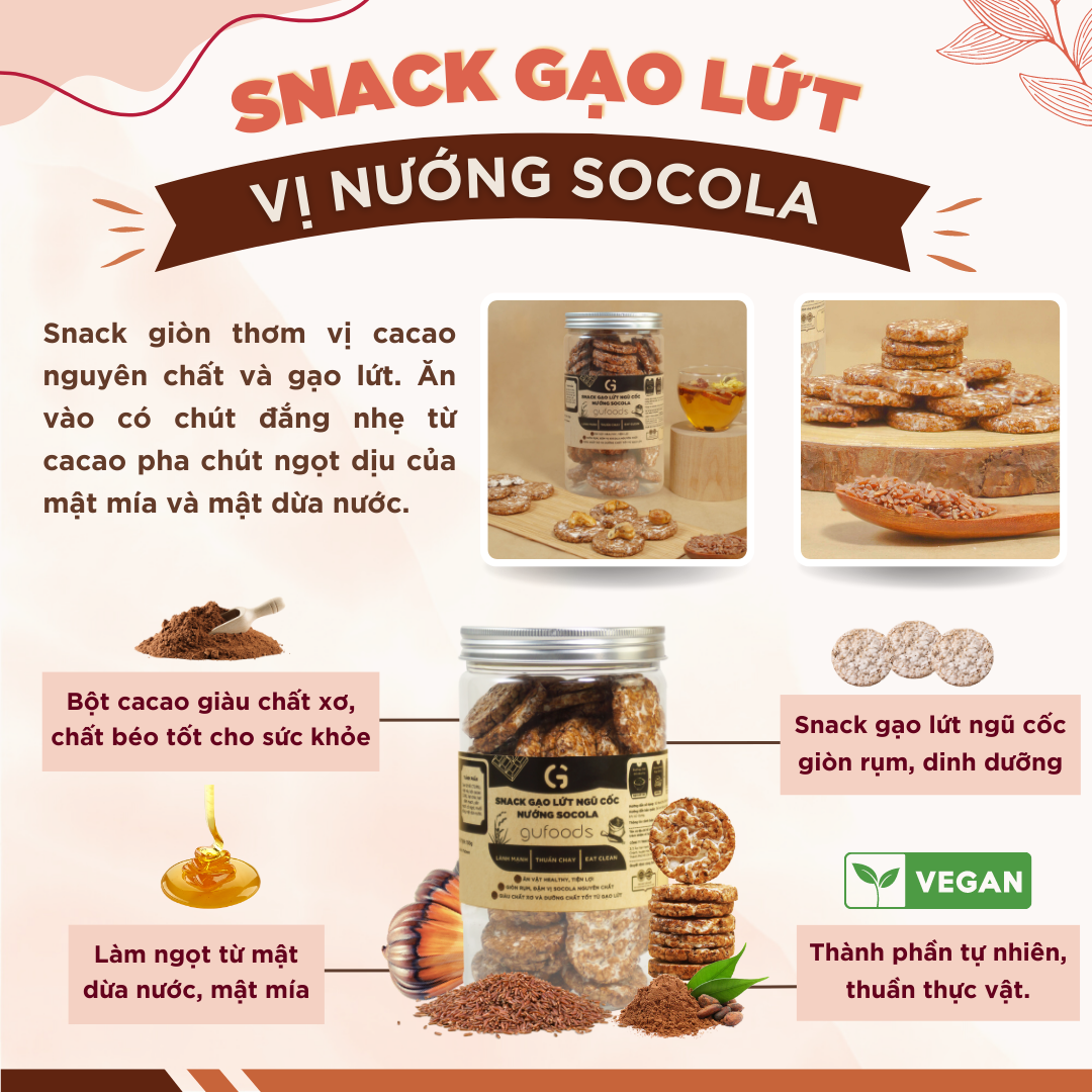 Snack GL nướng mật dừa Gufoods