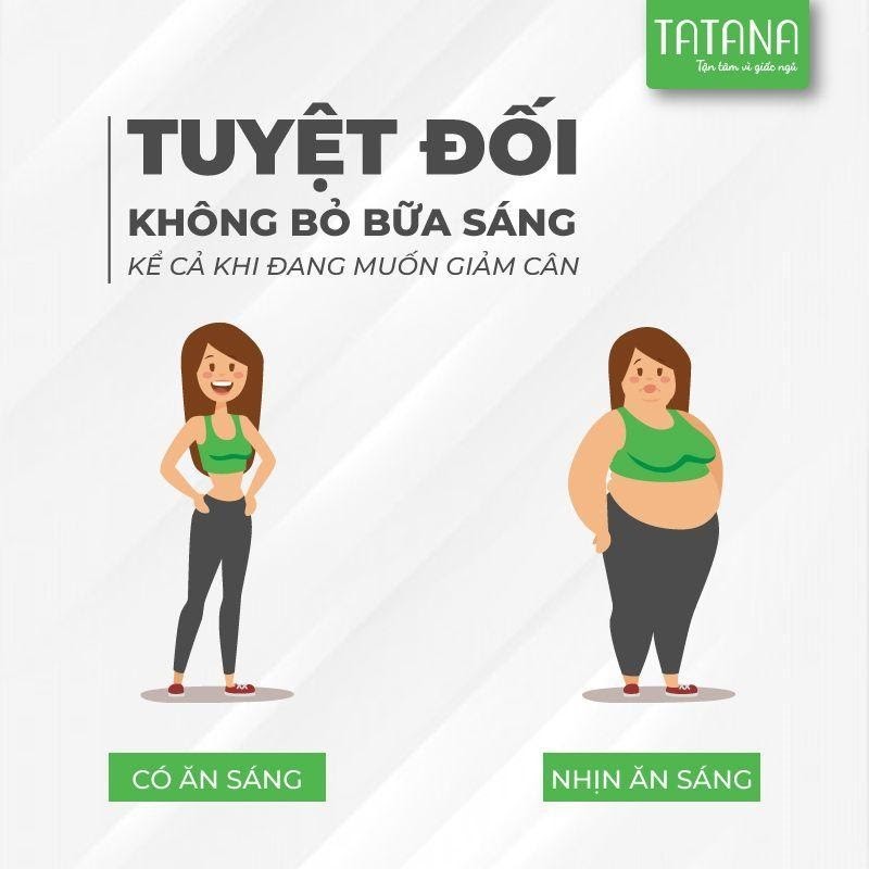 Không bỏ bữa sáng để giảm cân