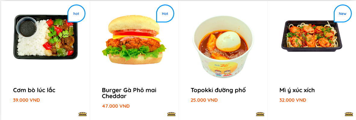 Menu chuẩn Hàn Quốc tại cửa hàng tiện lợi GS25