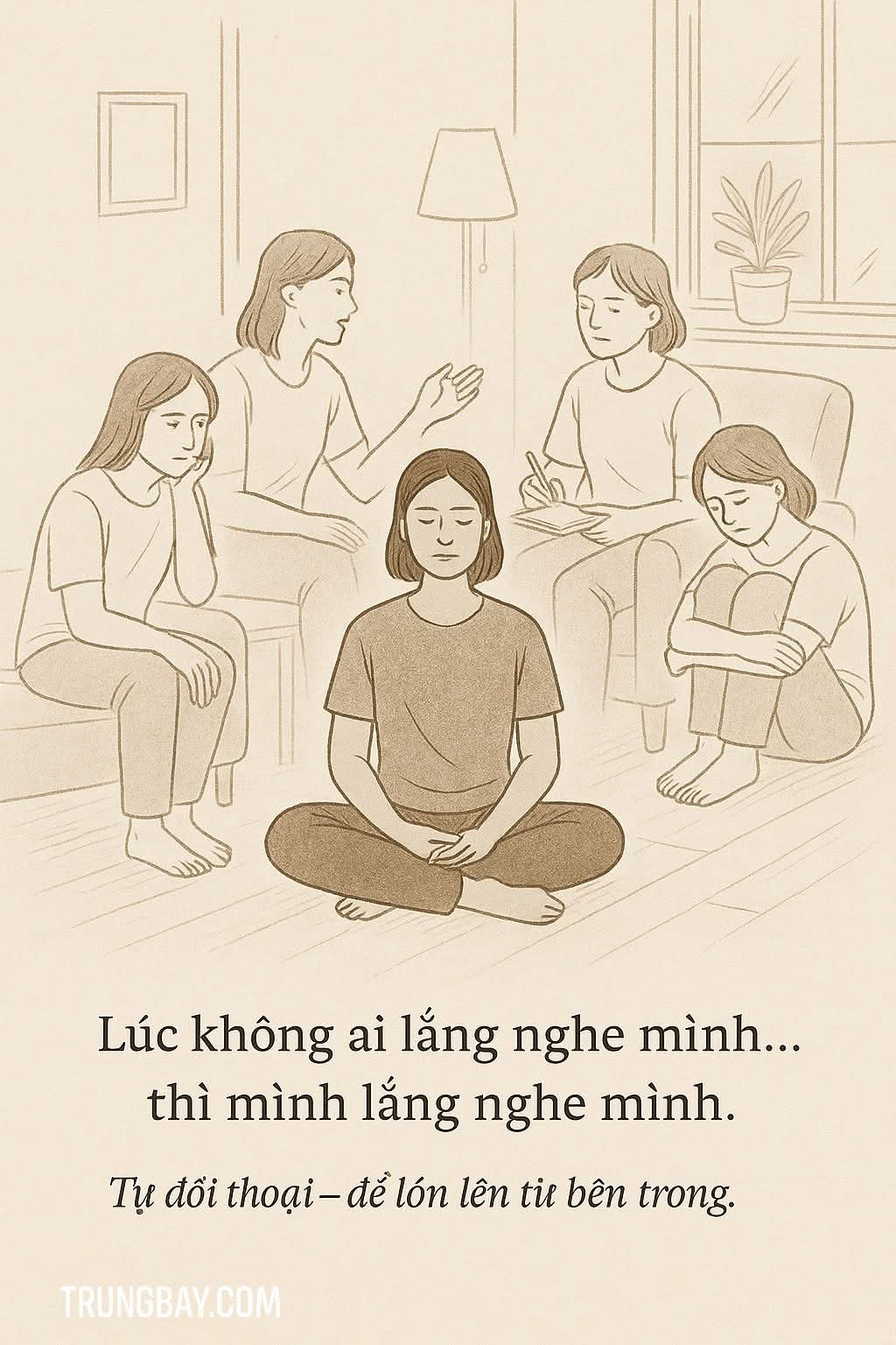 Tự đối thoại để lớn lên từ bên trong...