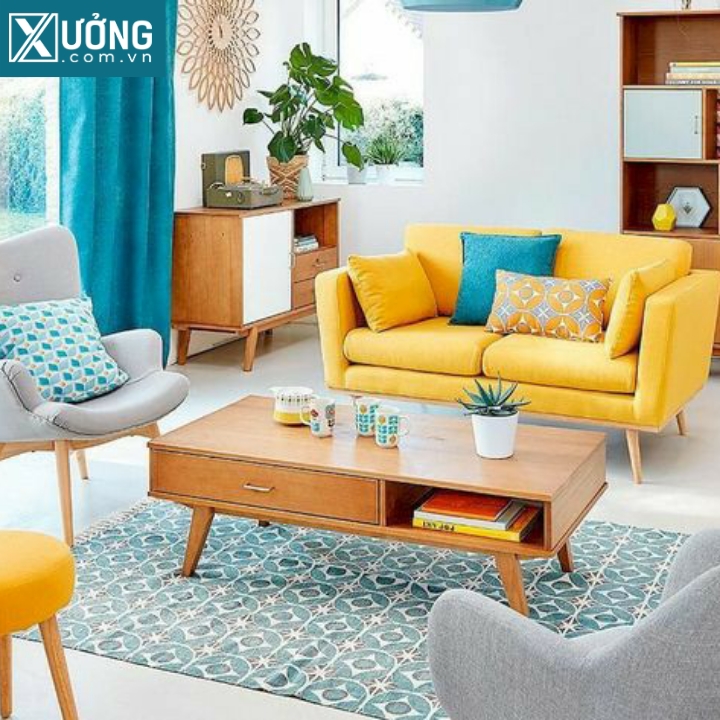 Bộ sofa bàn gỗ