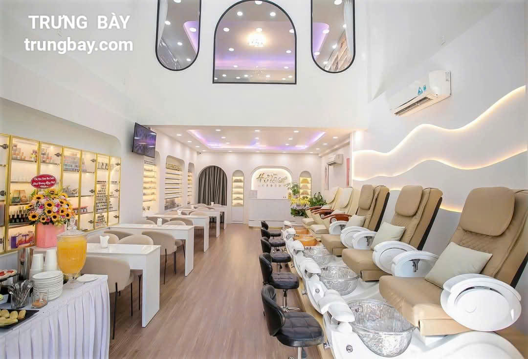 Không gian thư giãn sang trọng nail spa cao cấp tphcm
