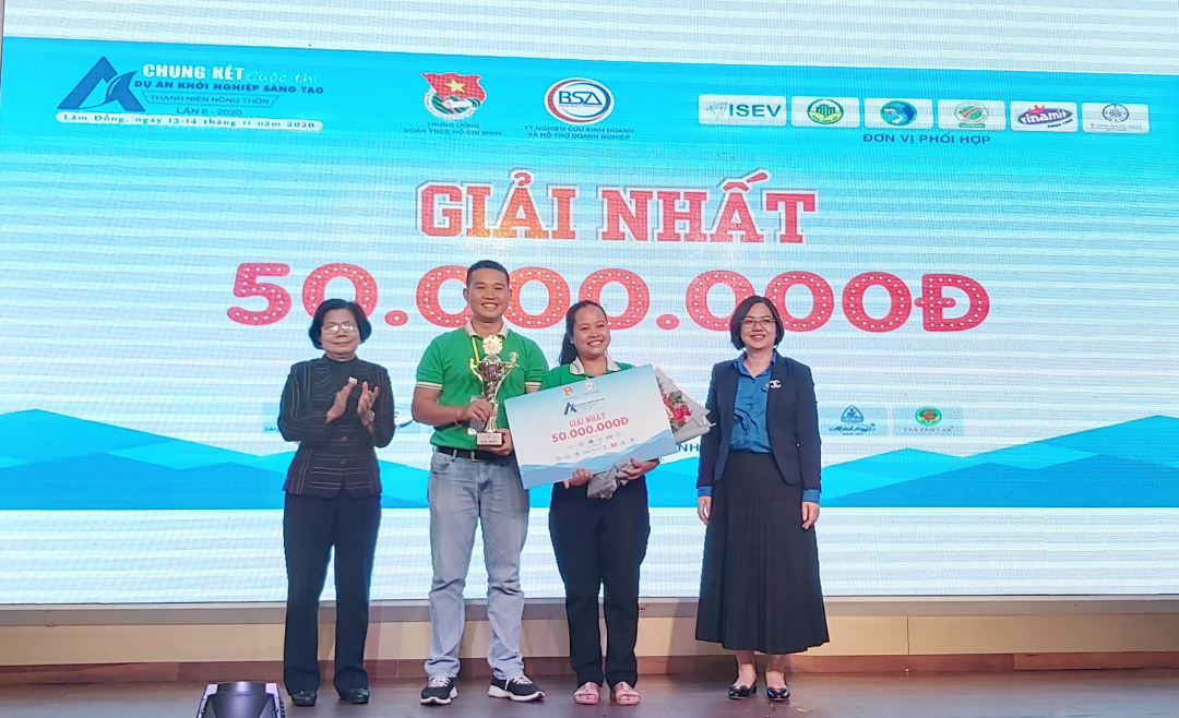 Dự án khởi nghiệp thanh niên nông thôn 2020: Mật hoa dừa Sokfarm đạt giải Nhất