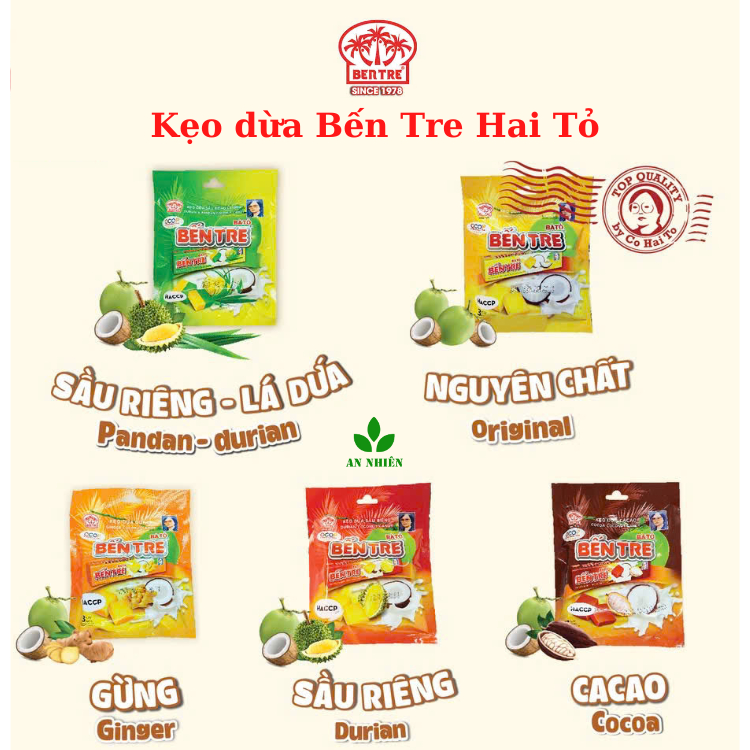 Kẹo Dừa Bến Tre Bà Hai Tỏ