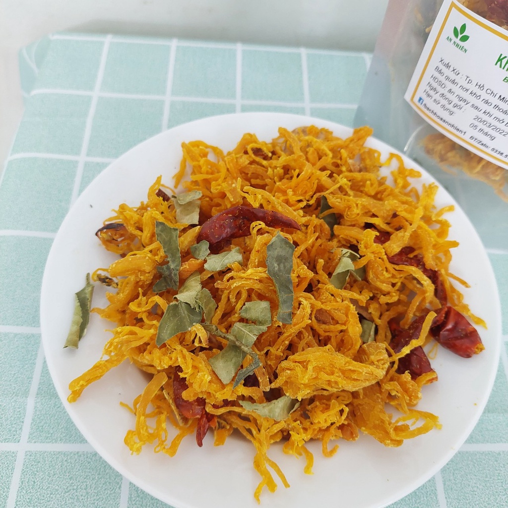 Review khô gà lá chanh đồ ăn vặt An Nhiên