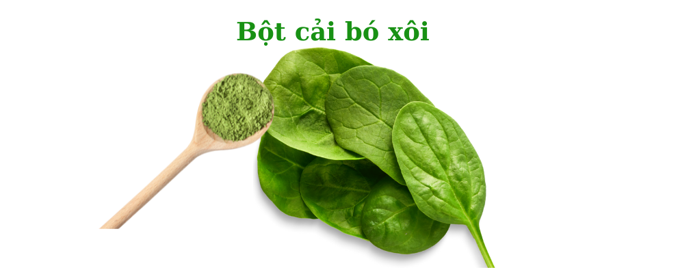 bột cải bó xôi hữu cơ