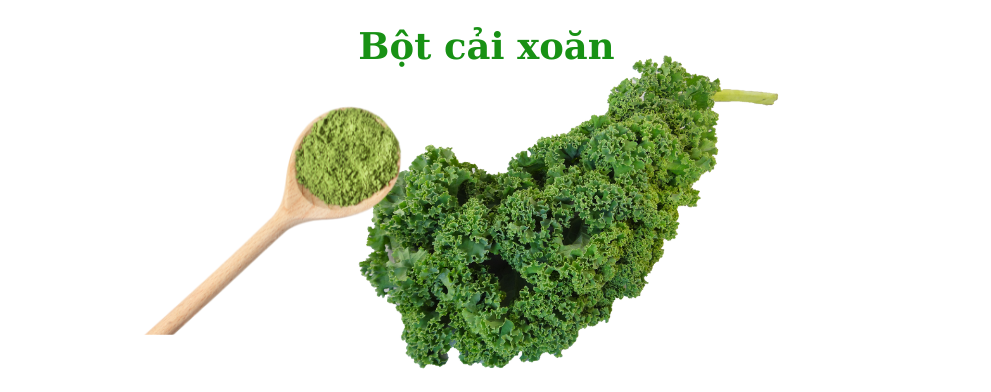 Bột cải xoăn kale