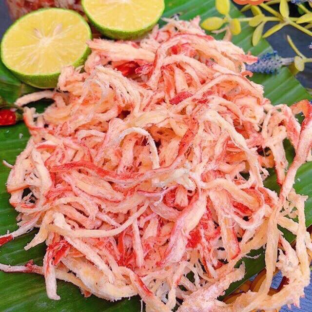 Khô Mực Sấy Xé Sợi Hấp Nước Dừa Thơm Ngon Hũ 300gr - Đặc Sản Hải Sản Việt Nam