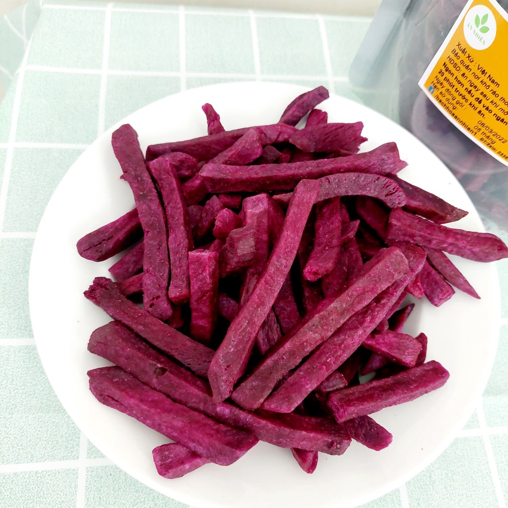 Mua khoai lang tím sấy giòn hàng nguyên An Nhiên TP.HCM giao nhanh 4h