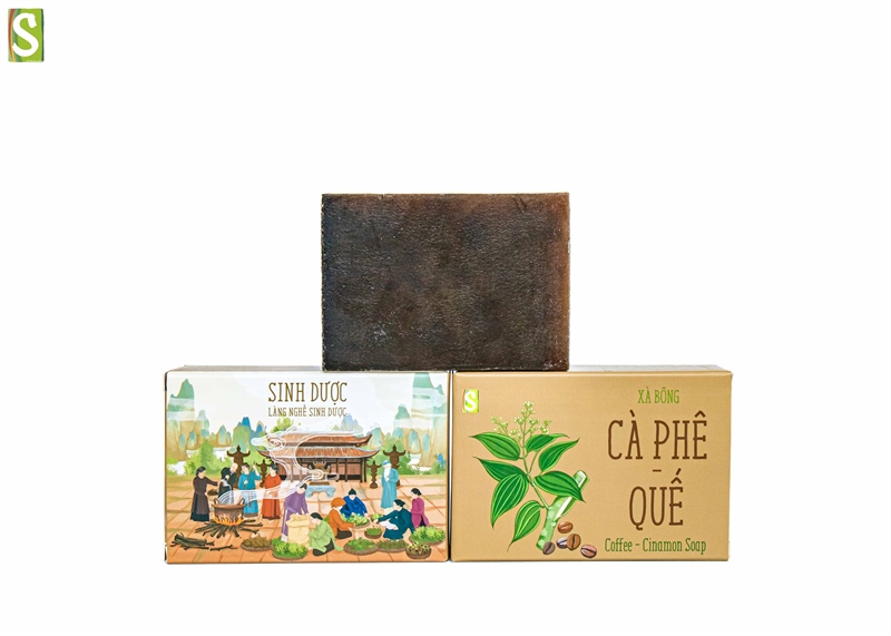 Xà bông sinh dược cà phê quế HTX Sinh Dược 110g – 55g