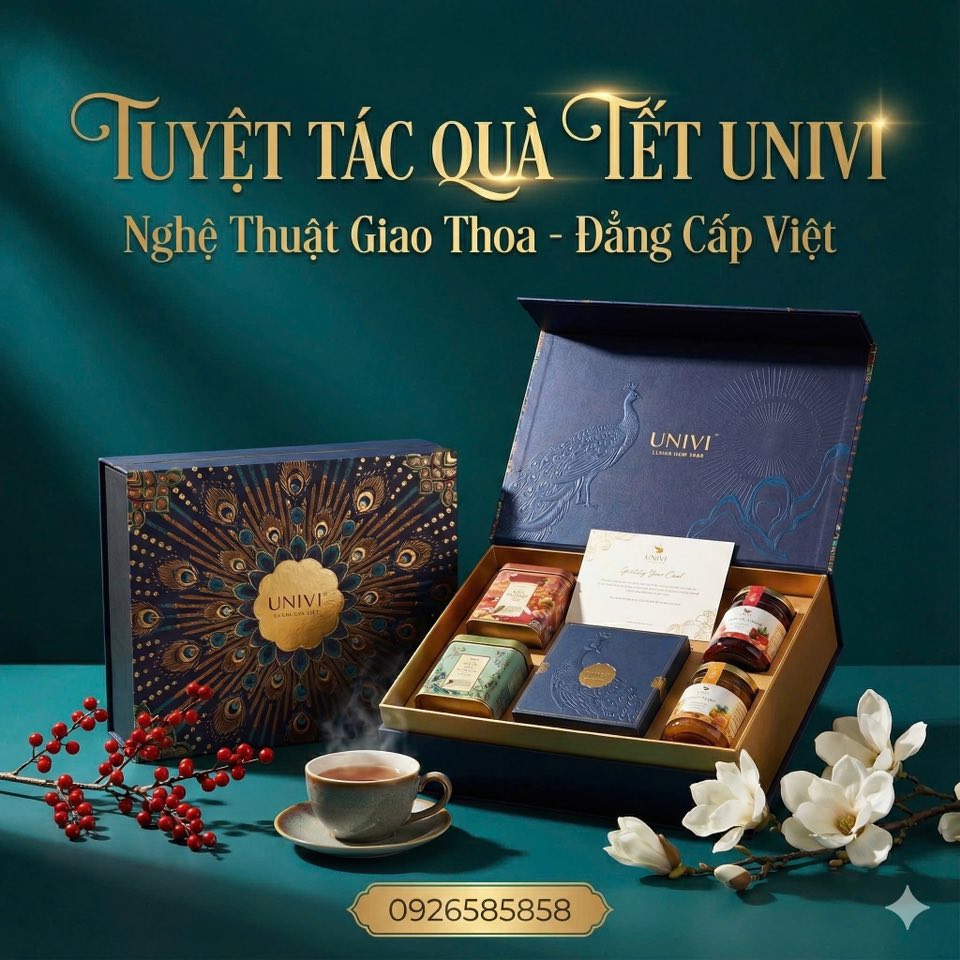 Quy trình nghiên cứu quà Tết tỉ mỉ hàng năm tại UNIVI – Thiết kế chỉnh chu, đồng bộ cho doanh nghiệp