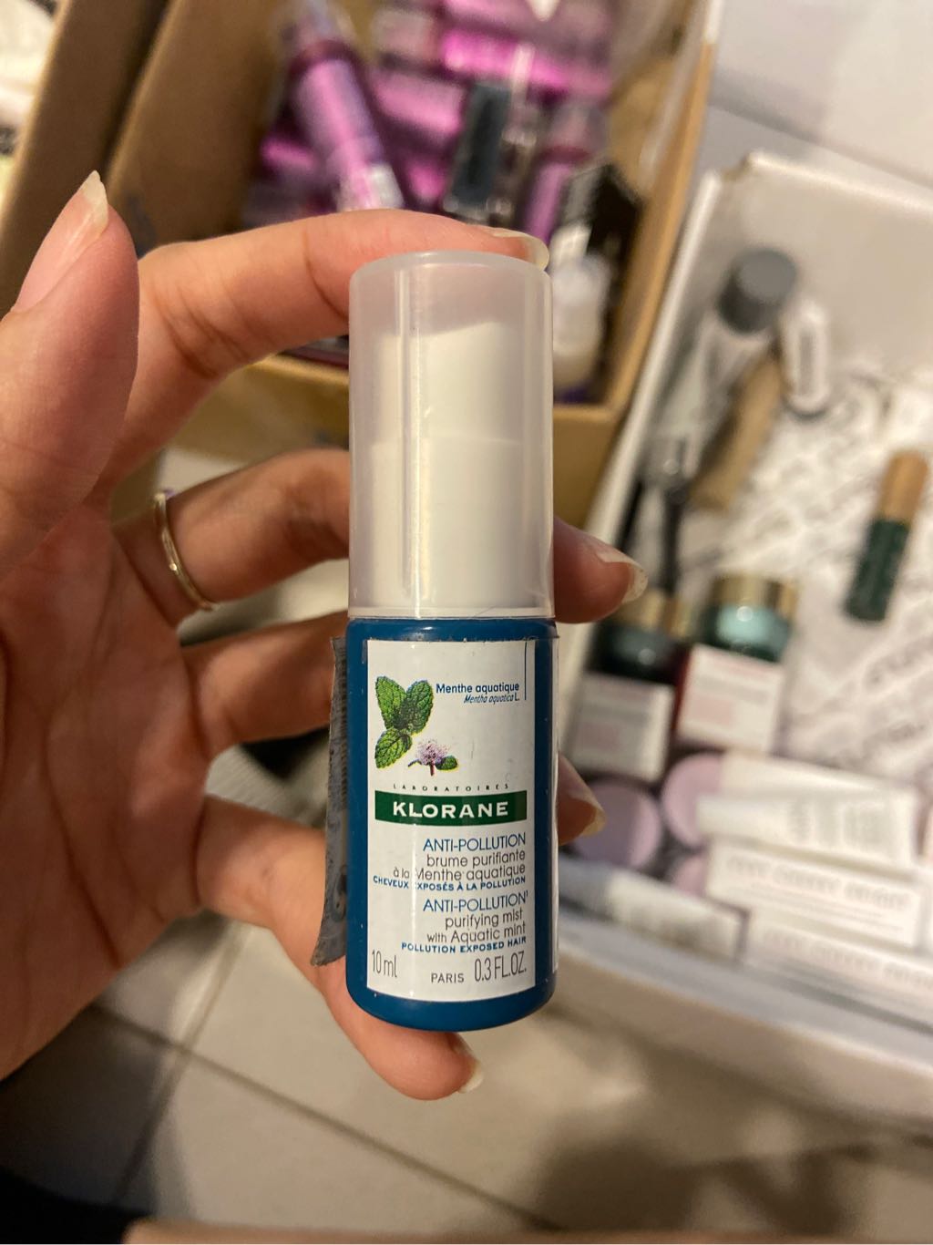 klorane anti pollution purifying mist 10ml