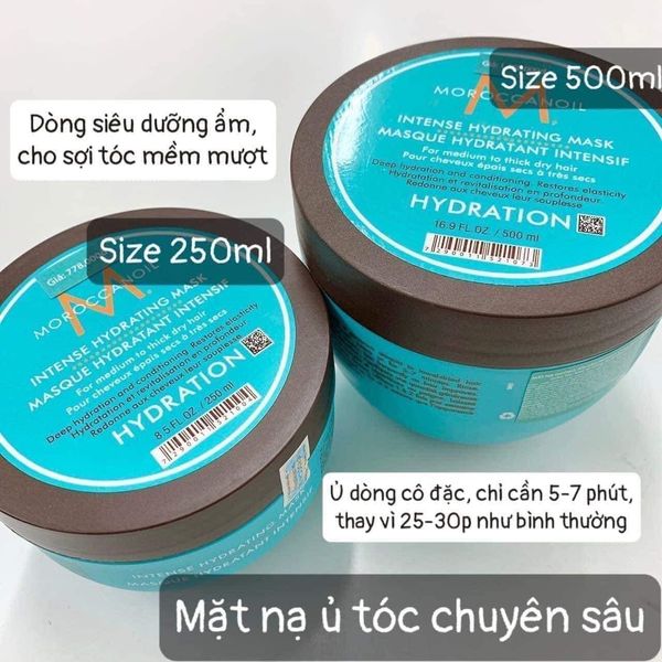 Moroccanoil - Hũ Mask Hấp Tóc 250ml Intense Hydrating Mask