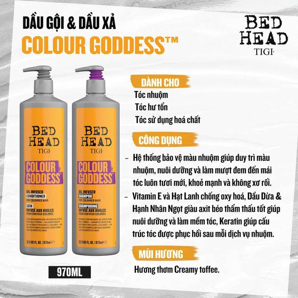 Cặp Gội Xả Tigi Bed Head 970ml