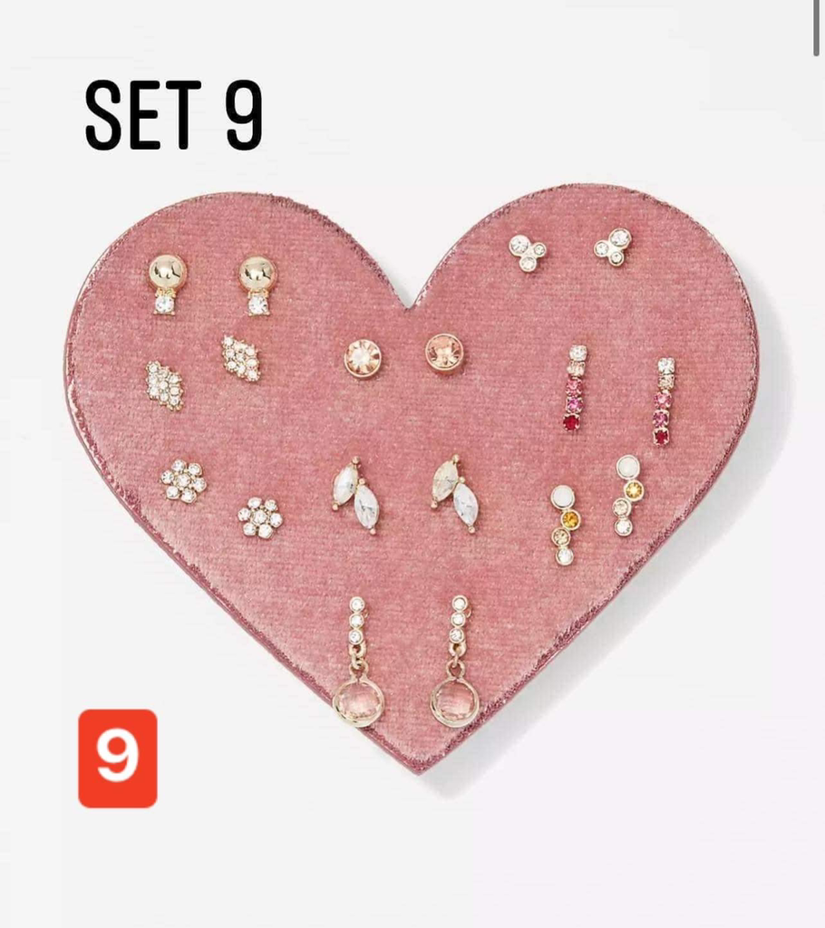 set khuyên tim