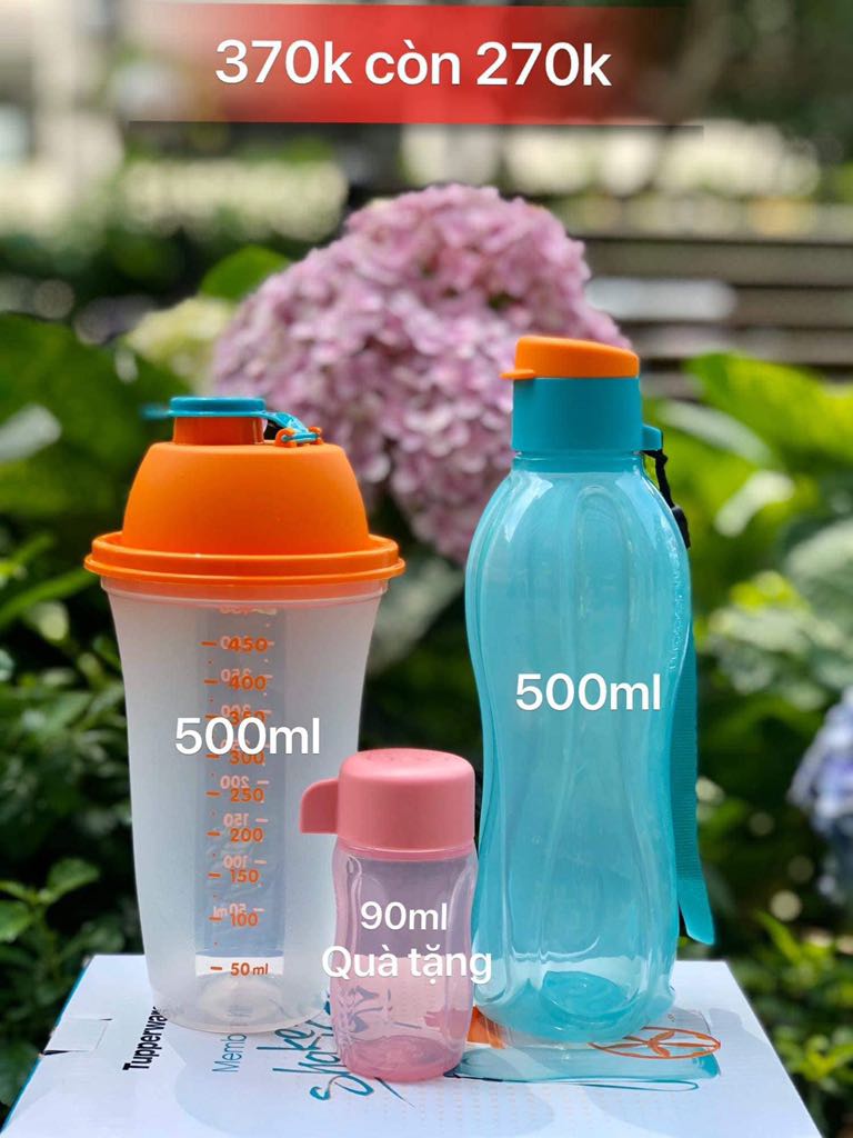 set 3 bình nước eco
