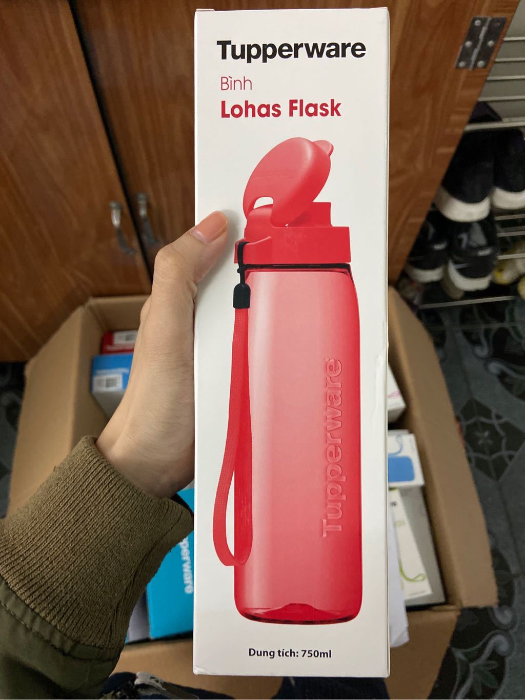 Bình 750ml hồng tupper