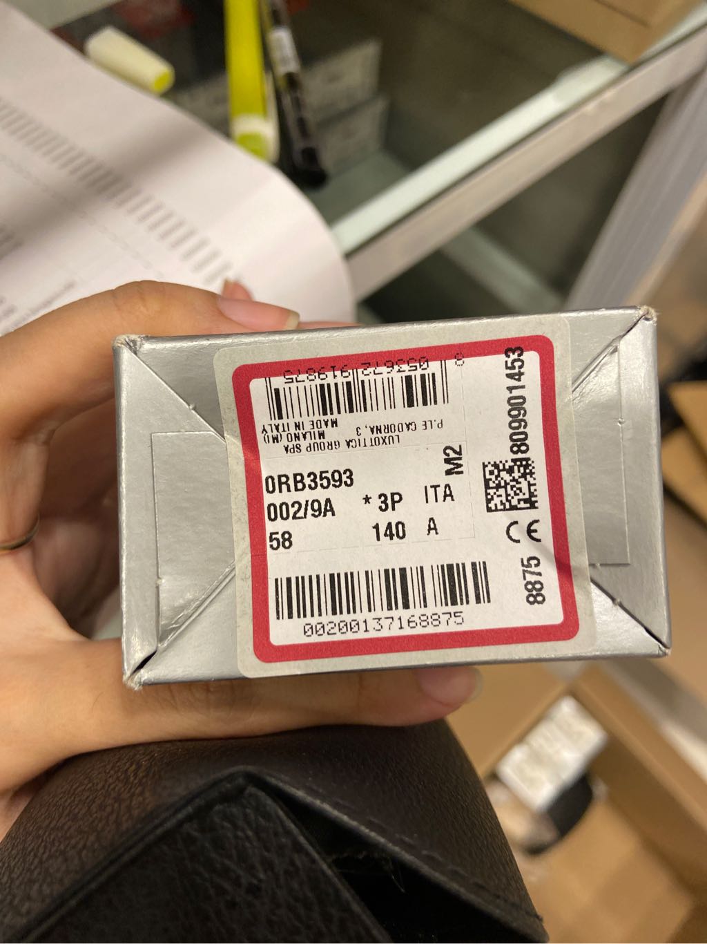 kính râm rayban lens xanh đen 58-16-145 mắt P
