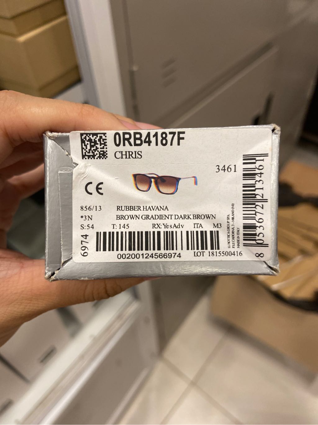 Kính râm rayban chris rb4187f havana 54 18 145