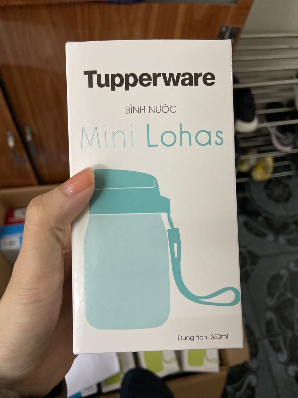 Bình 350ml xanh lá tupper