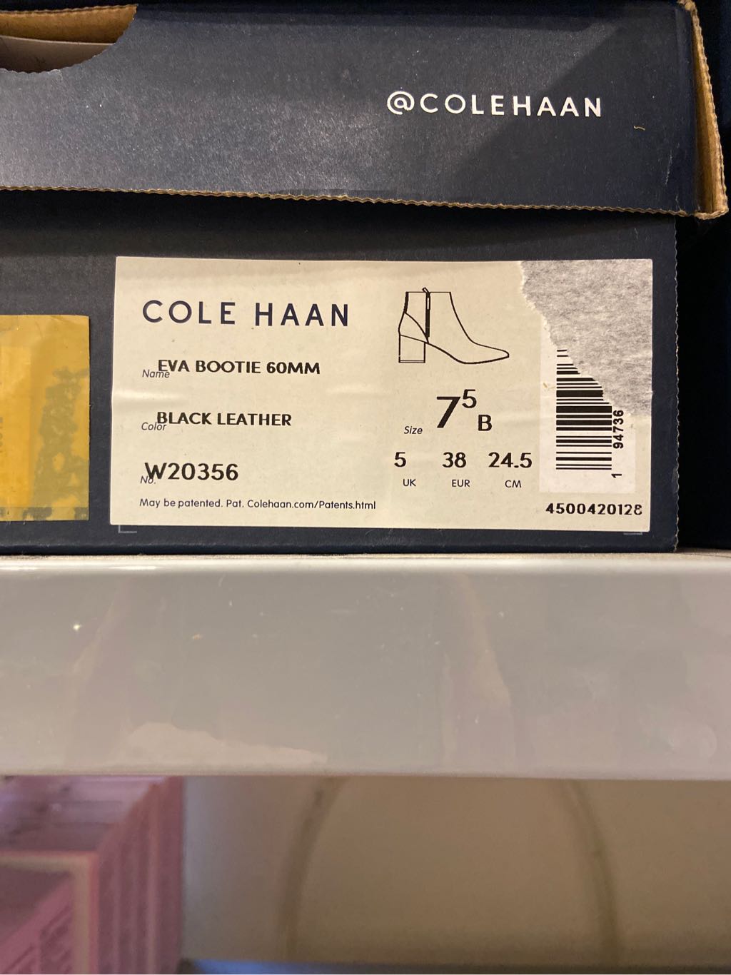 Giày eva bootie 60mm black 7.5