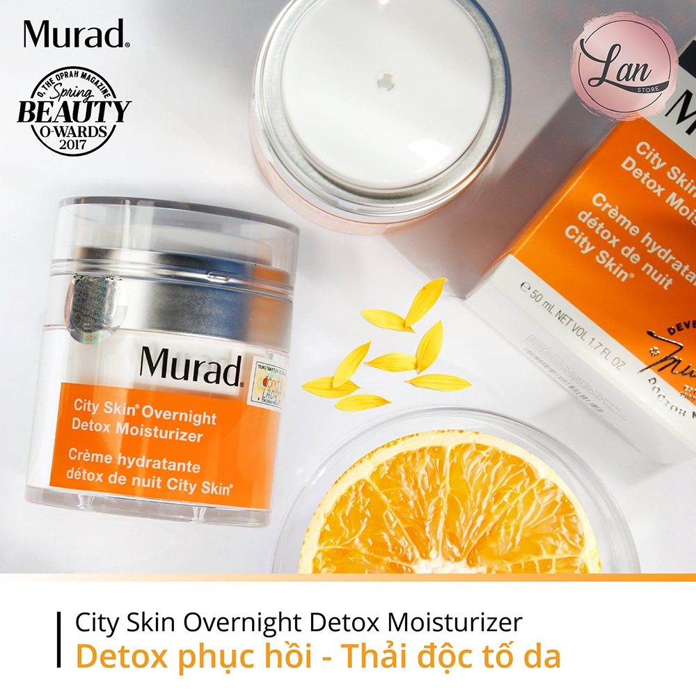 KemThải Da Ban Đêm City Skin Overnight Detox MOISTURIZER