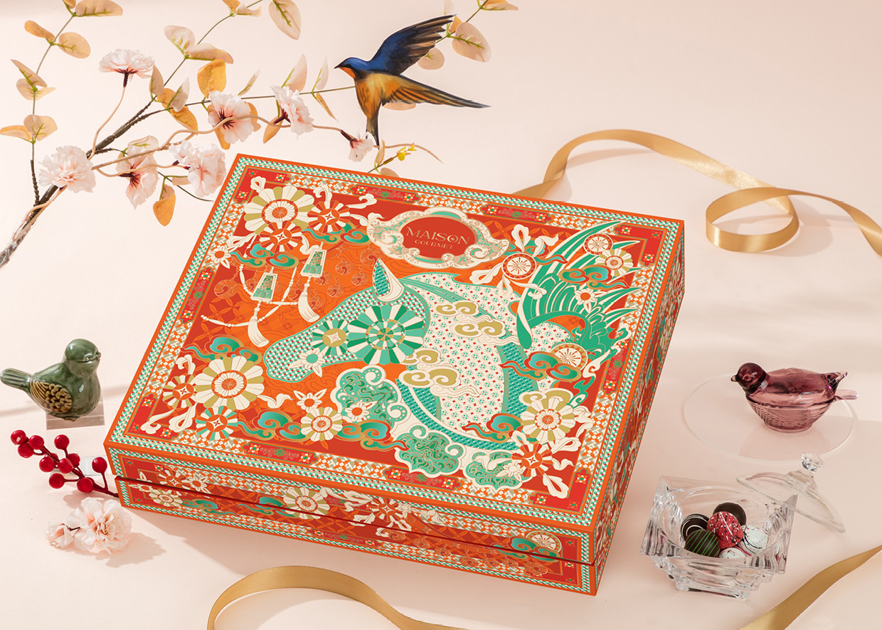 Hộp Quà Tết Ngựa Vàng Đưa Lộc 3