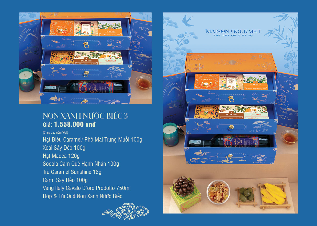 Hộp Quà Tết Non Xanh Nước Biếc 3
