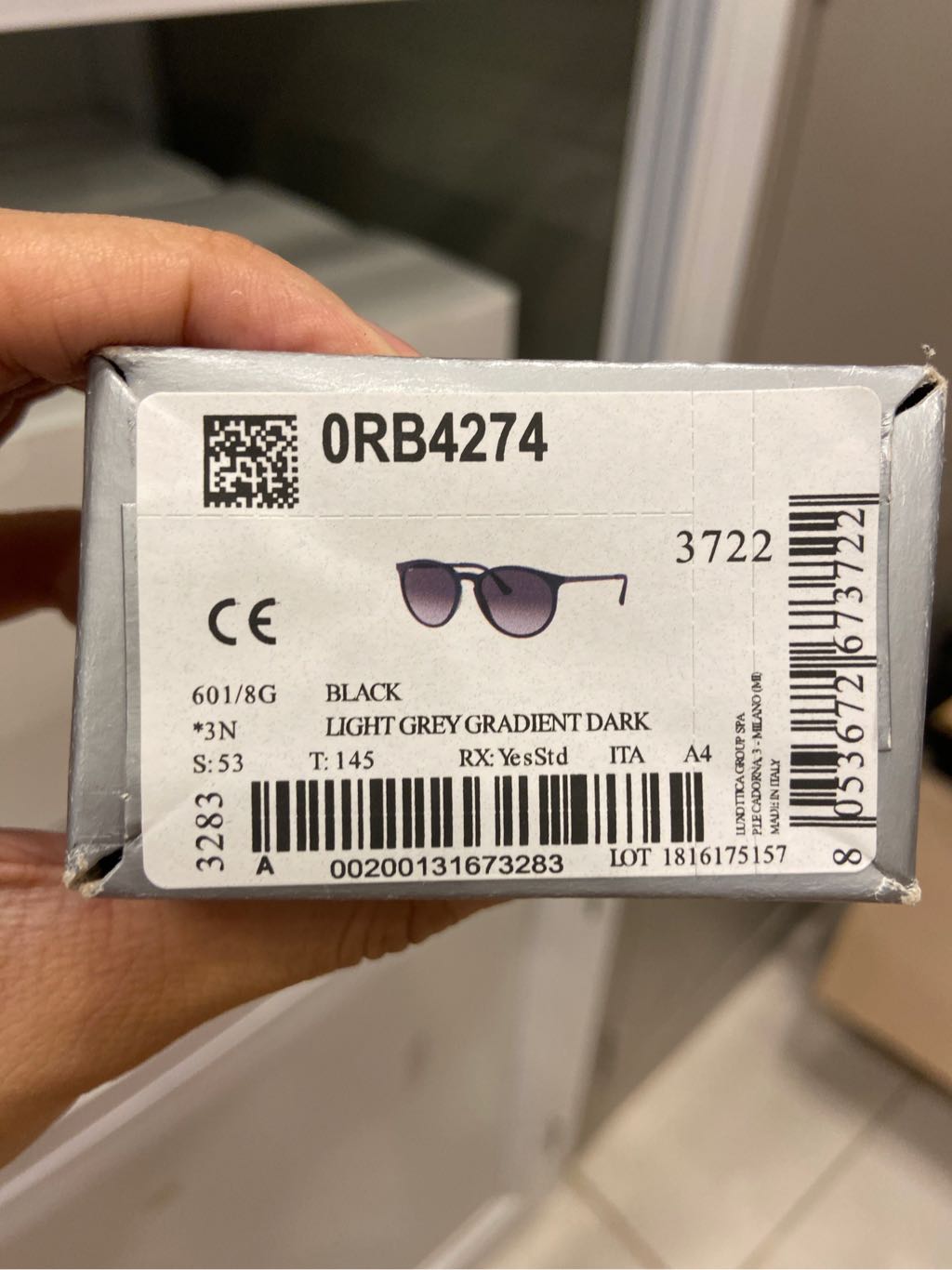 Kính rayban rb4253 601/8g 53 145 black
