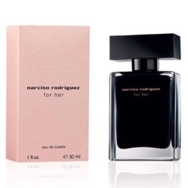 Nước Hoa Narciso Rodriguez For Her EDT Chai Đen Vỏ Hồng 30ml
