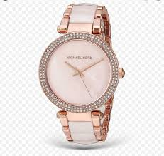 Đồng Hồ Michael Kors Mặt Trắng, Dây Nâu Case 38 Mm