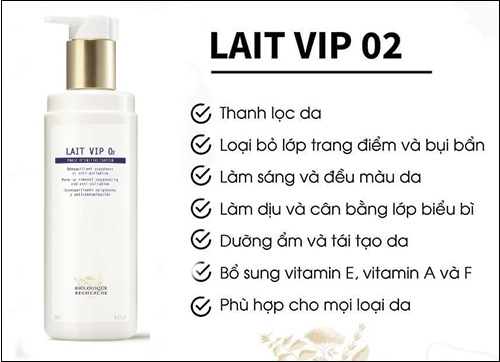 Sữa Rửa Mặt BR LAIT VIP 02 Cleansing Milk Chai 250ml