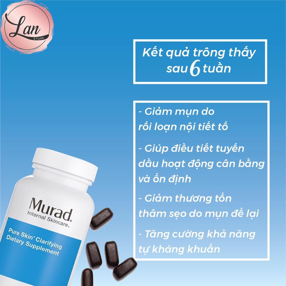 Viên uống giảm mụn Murad Pure Skin Clarifying Dietary Supplement