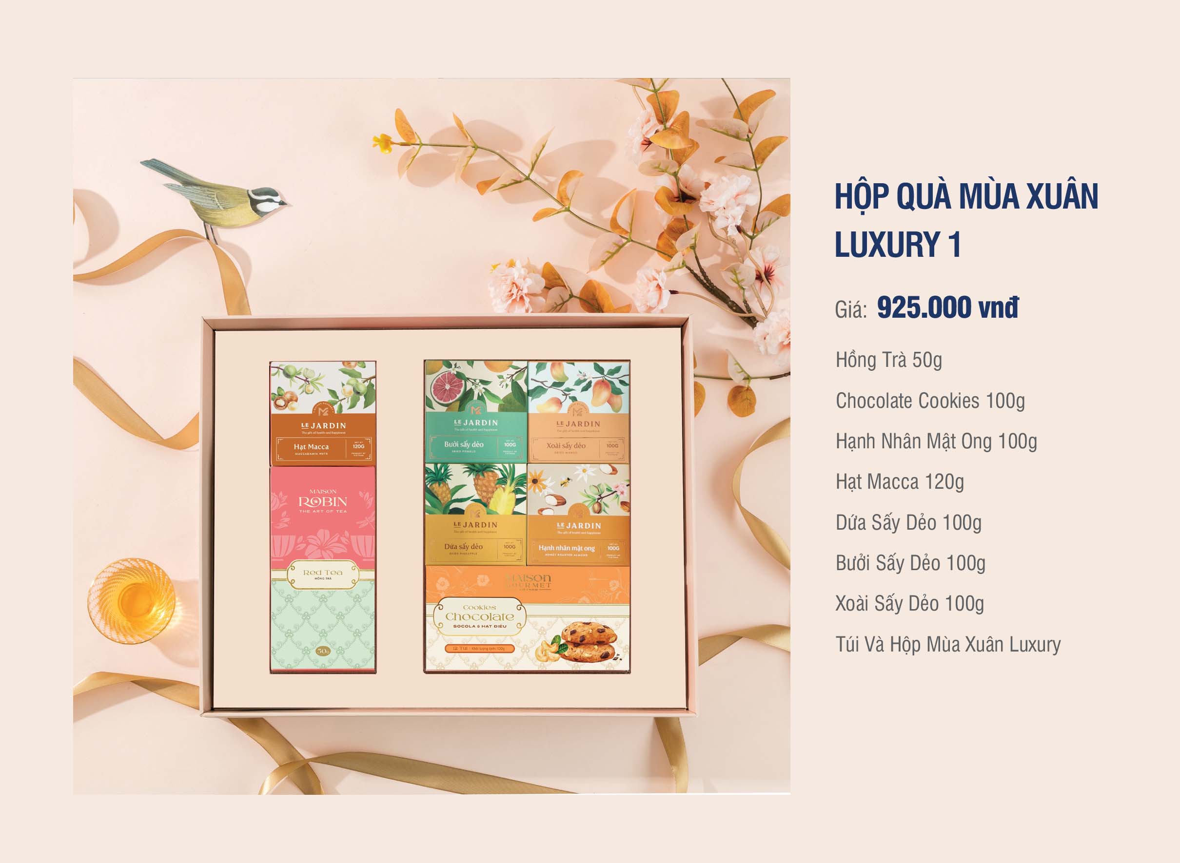 HỘP QUÀ TẾT MÙA XUÂN LUXURY 1