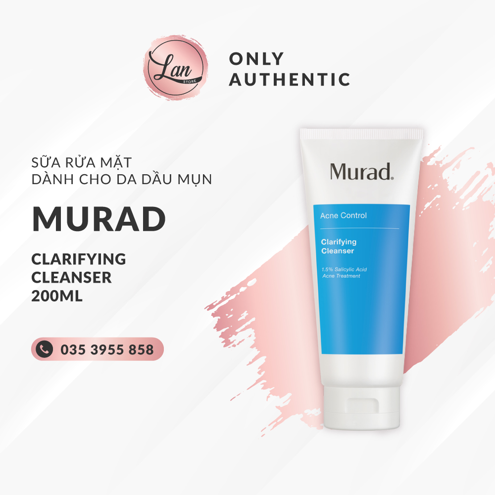 Combo sản phẩm Ngăn Mụn MURAD 2 lọ viên uống ngừa mụn và Gel rửa mặt BHA giảm mụn Murad