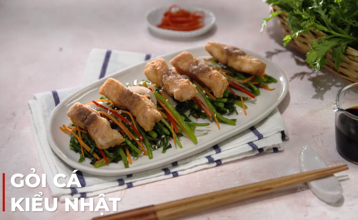 GỎI CÁ KIỂU NHẬT. Món ngon mới lạ GỎI CÁ KIỂU NHẬT. Món ngon mới lạ