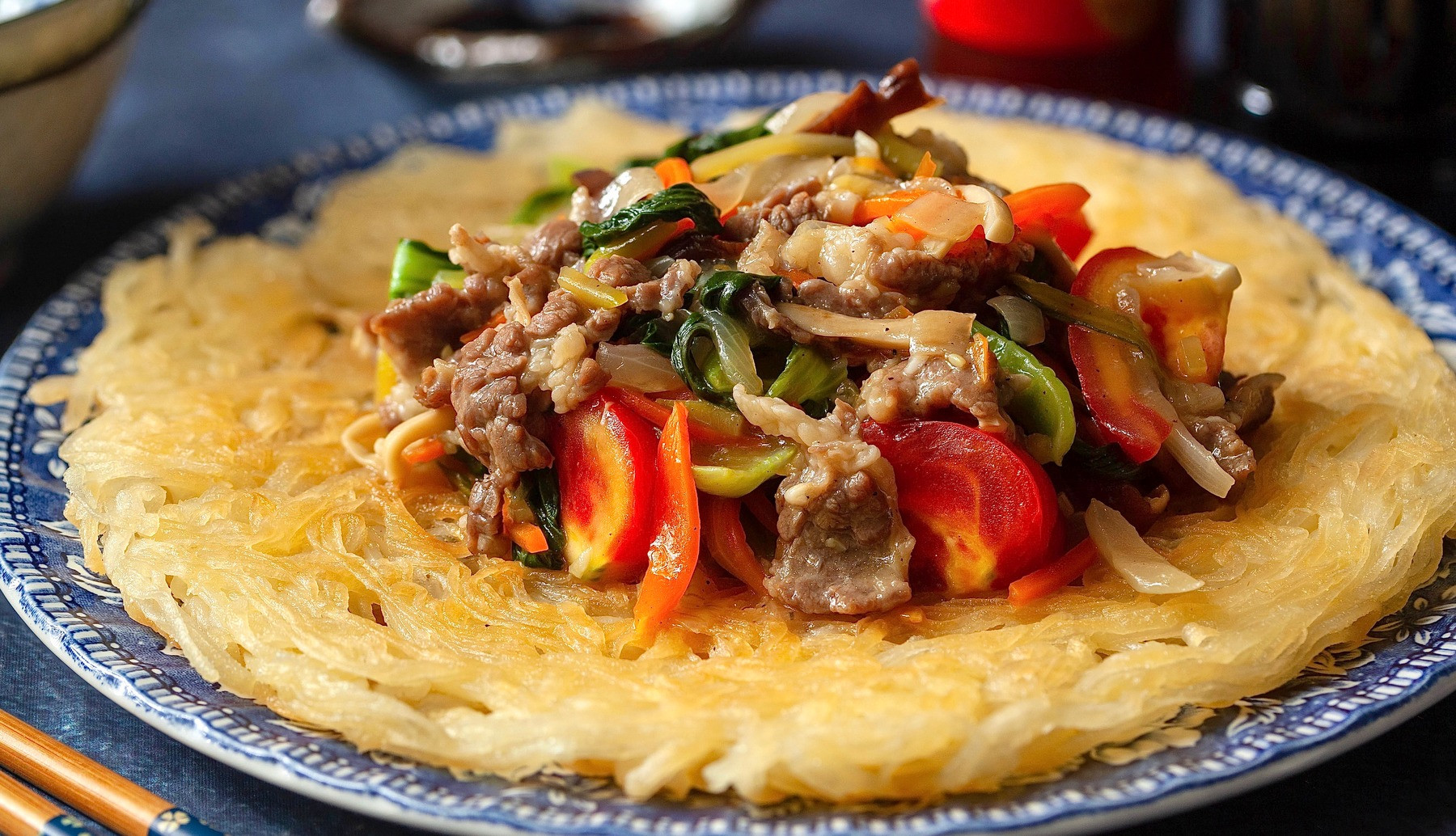 Phở xào giòn Phở xào giòn