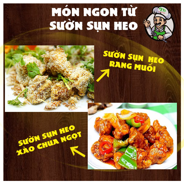 Chảy nước miếng với những món ăn ngon từ sườn sụn heo