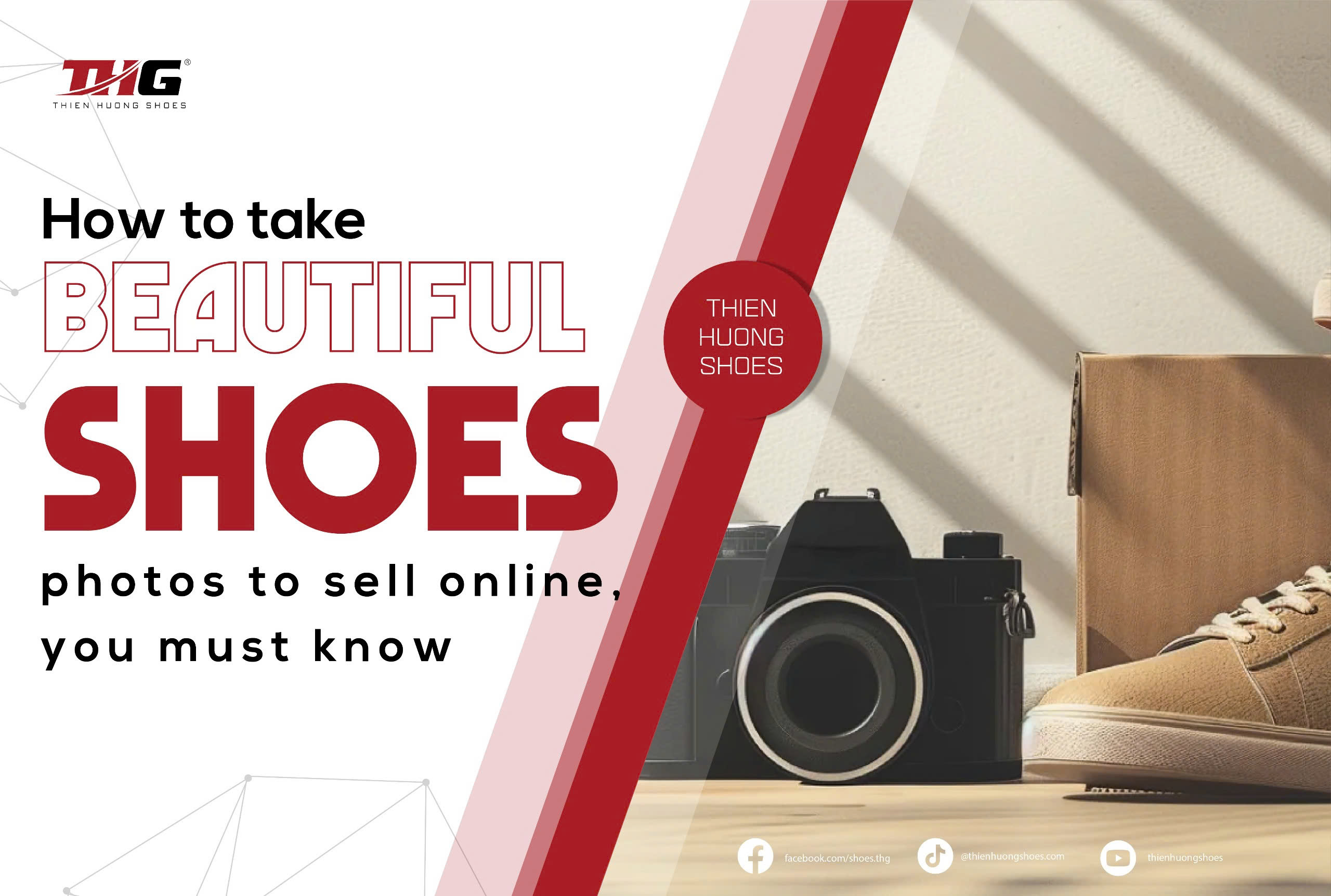 How to take beautiful shoe photos to sell online, you must know
