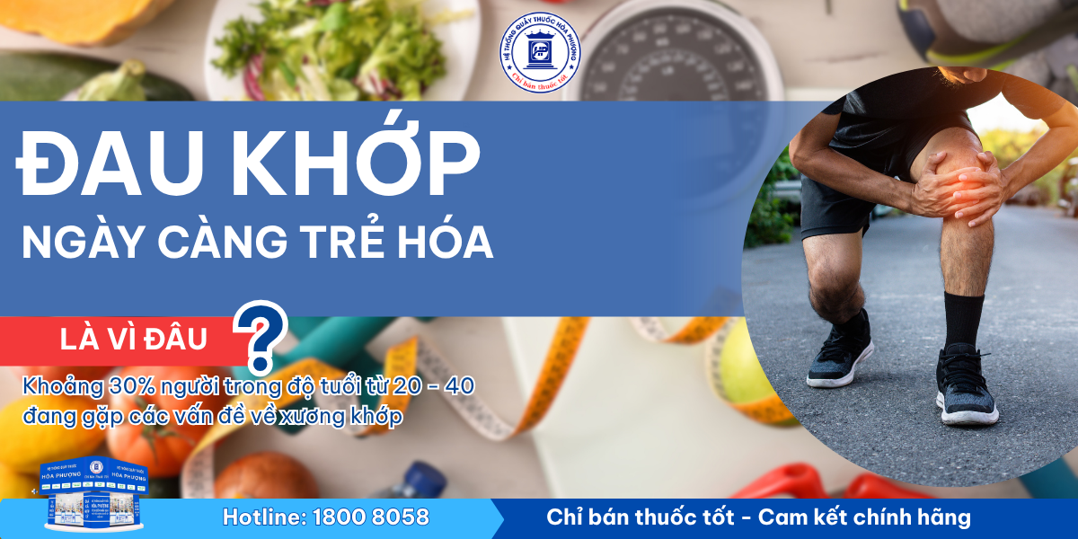 Đau khớp ngày càng trẻ hóa: Nguyên nhân, triệu chứng & Cách xử lý. | Hòa Phượng