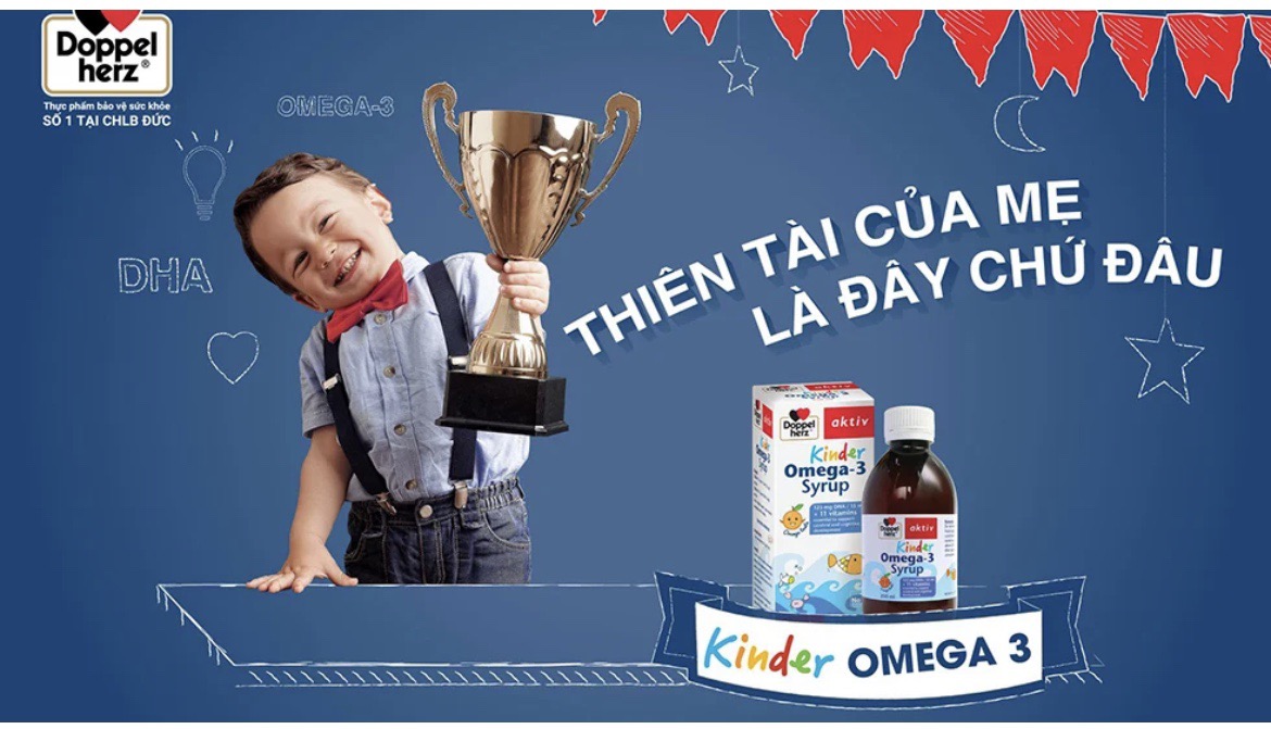 Review Kinder Omega 3 Syrup có tốt không, mua ở đâu, giá bao nhiêu?