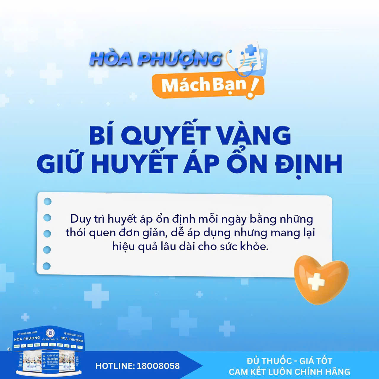 BÍ QUYẾT VÀNG, GIỮ HUYẾT ÁP ỔN ĐỊNH