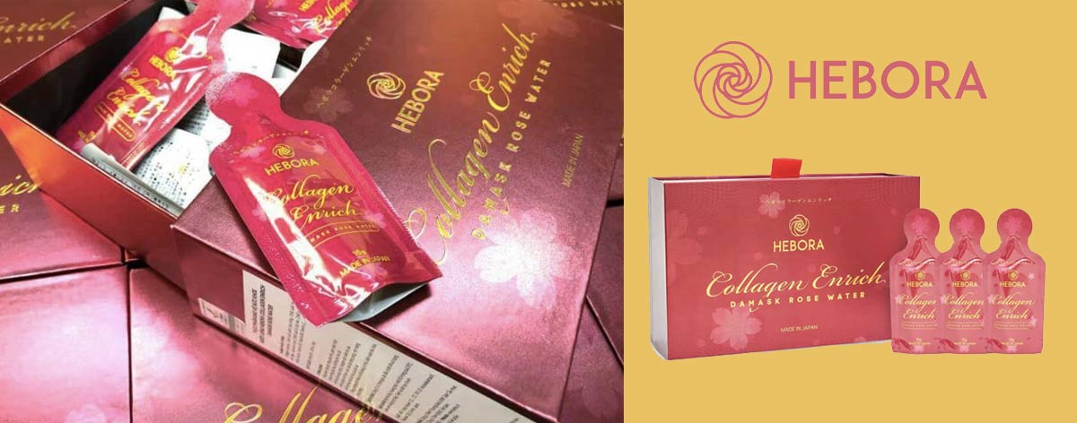 Collagen nước Hebora Collagen Enrich Damask Rose Water 15ml x28 gói  Honestmart