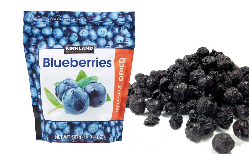 Việt quất sấy khô Kirkland Signature Whole Dried Blueberries 567g Honestmart