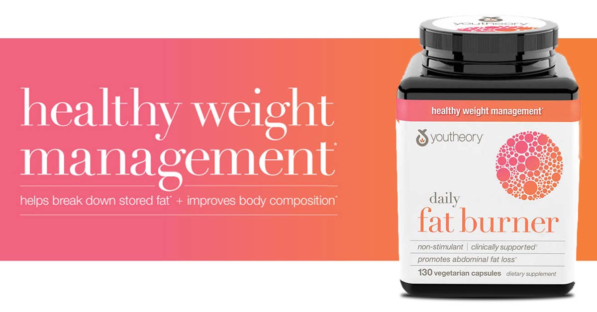Hỗ trợ giảm cân Youtheory Daily Fat Burner 130 viên Honestmart