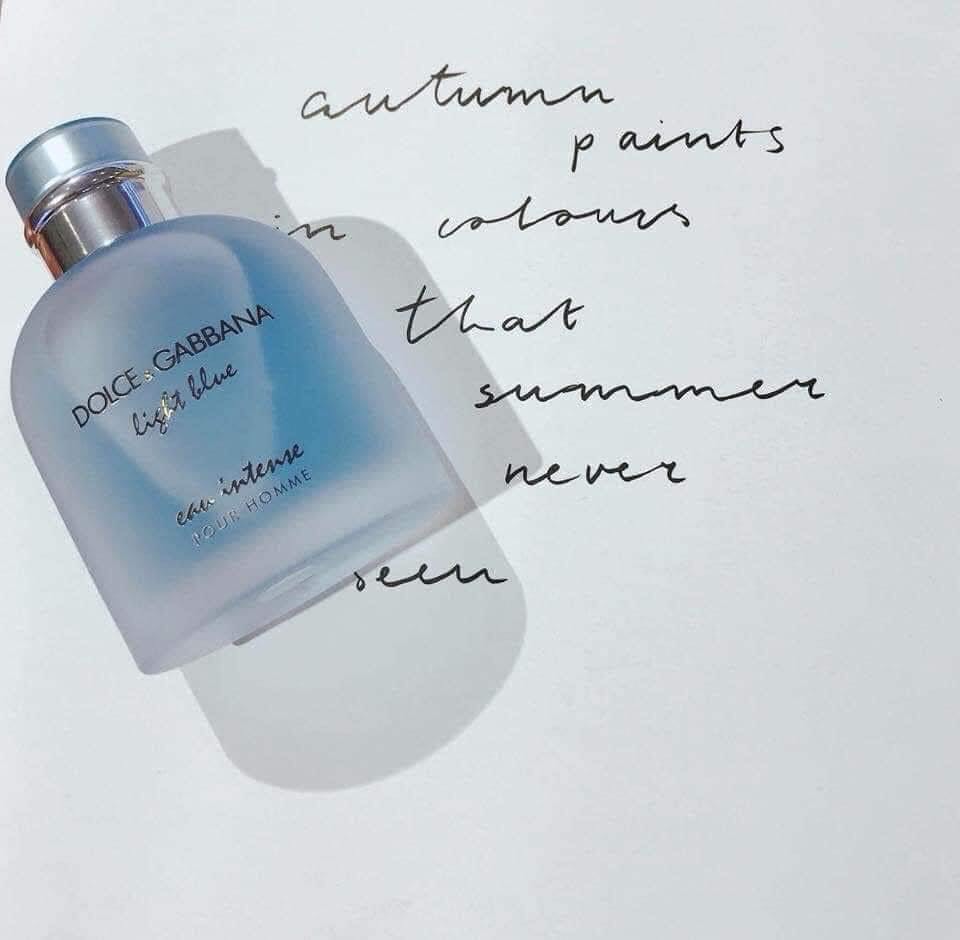 Nước hoa nam DOLCE & GABBANA Light Blue Pour Homme Eau Intense 100ml  Honestmart