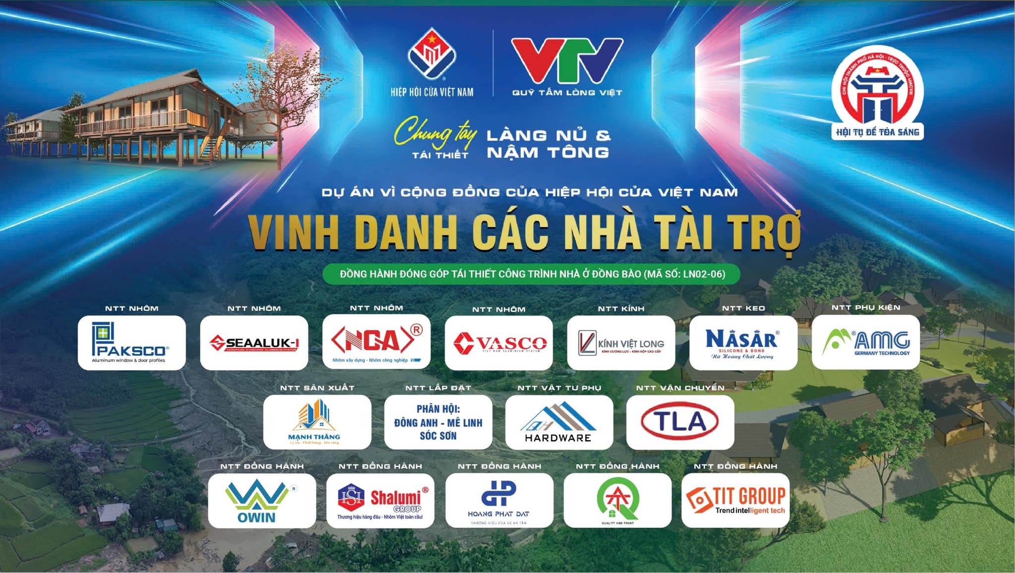 Hoàng Phát Đạt - Chi Hội Cửa Hà Nội Lắp Đặt 5 Căn Nhà Tại Làng Nủ