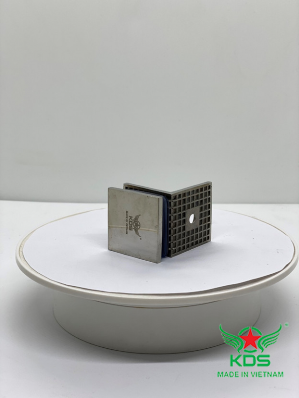 kẹp 90* kính tường – KDS D02 và D07 BÓNG