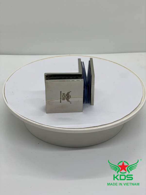Kẹp 90* kính kính đúc- KDS D05 BÓNG